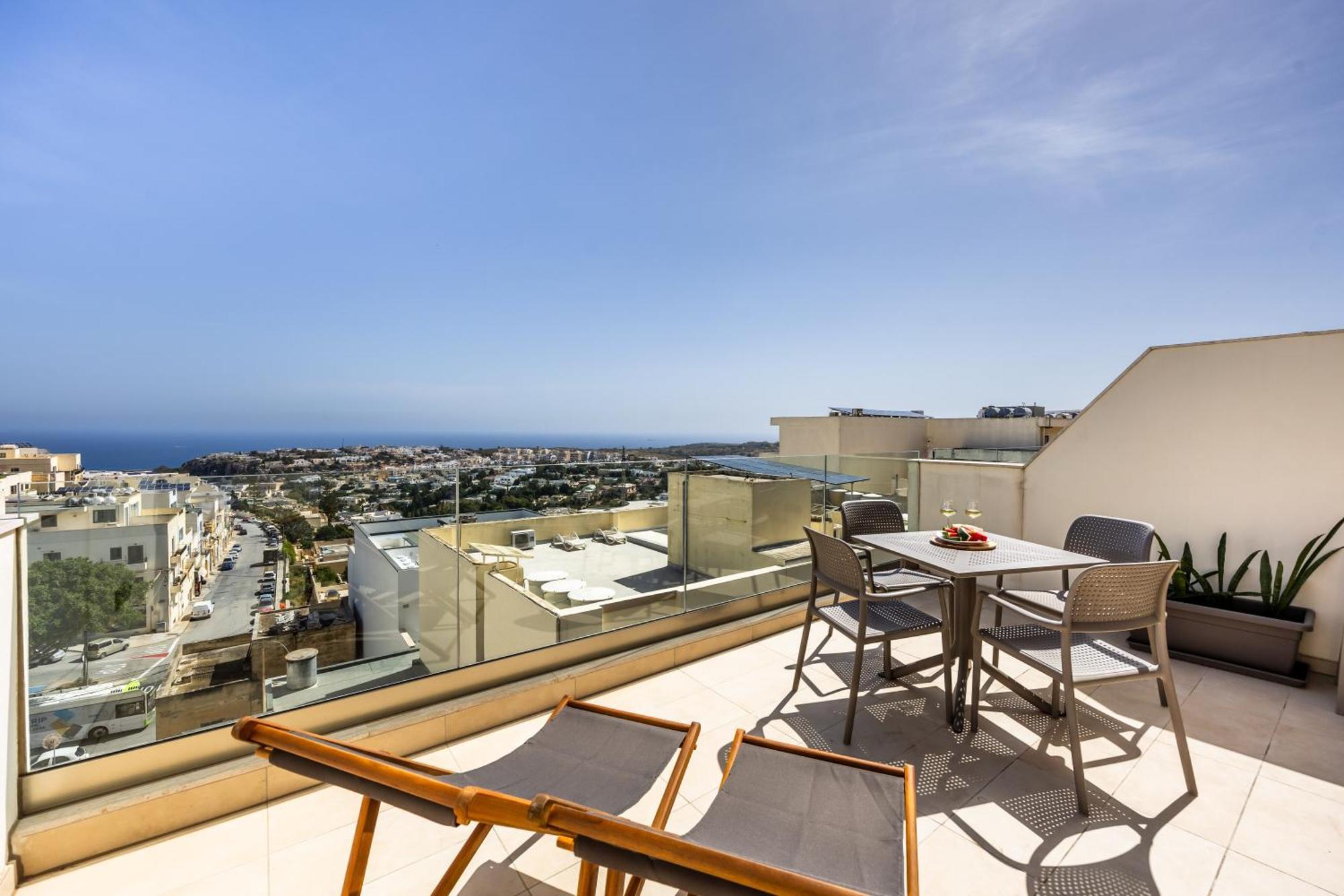 Fl7 Thelodge-Amazing View W Big Terrace By Homely Mellieħa Exteriér fotografie