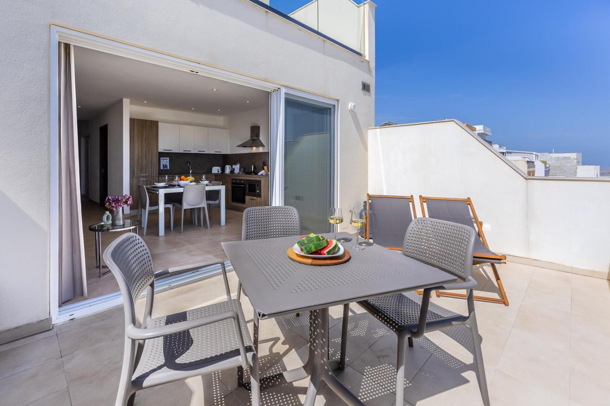 Fl7 Thelodge-Amazing View W Big Terrace By Homely Mellieħa Exteriér fotografie